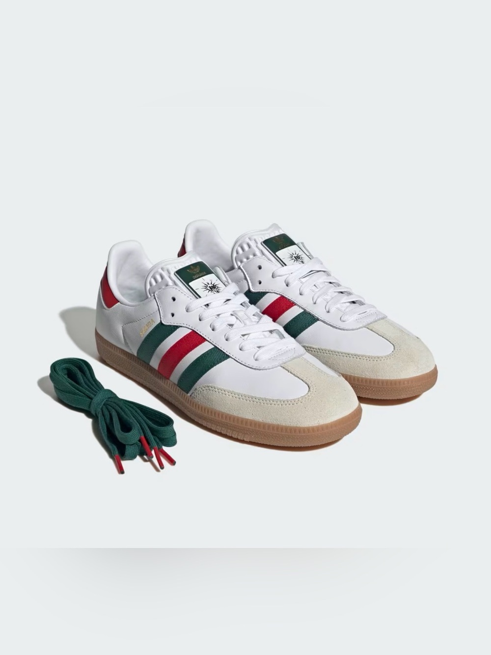 NWT Adidas Samba OG Mexico World Cup White Red Green HQ4951 – Men’s 6.5 / W 7.5